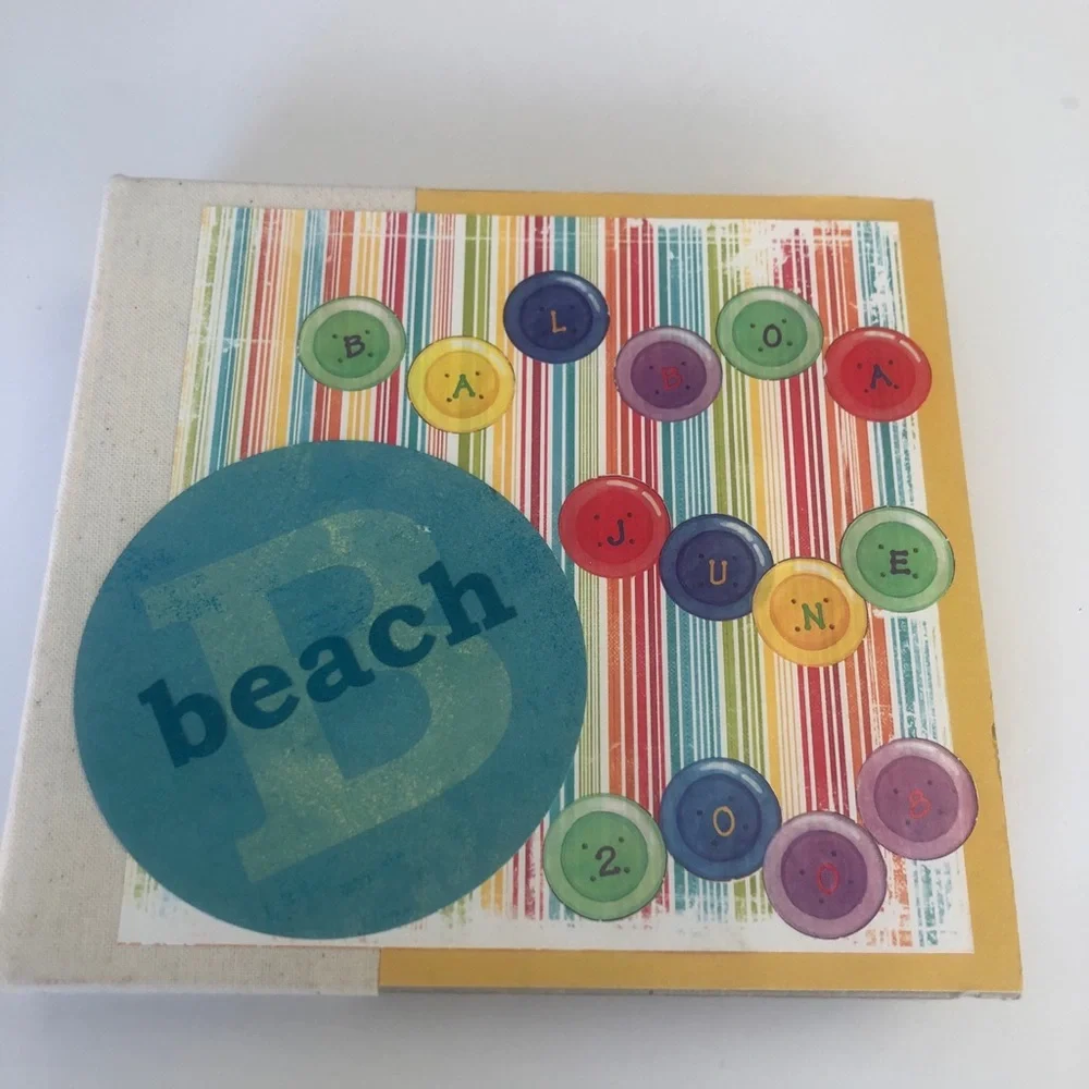 Handmade chipboard photo album